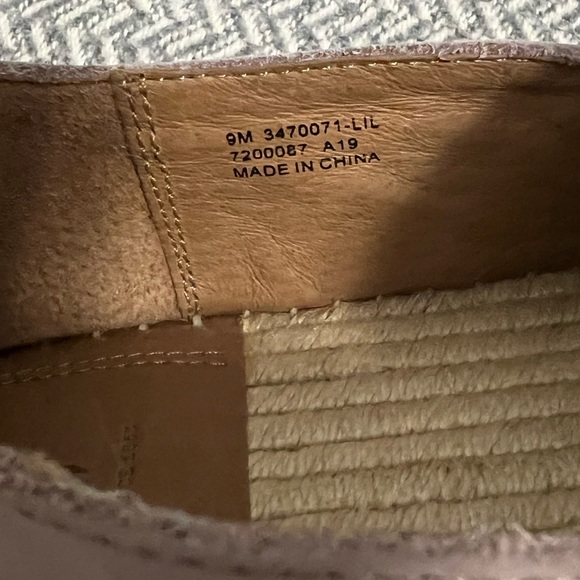 NWOT Frye Isbel Espadrilles Lilac - Picture 9 of 9